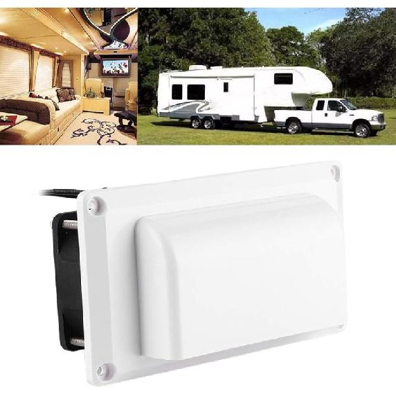 12V RV Side Vent Fan, 25W Air Vent Ventilation Exhaust Fan for Motorhome, Caravan, Trailer, Camper, Boat Marine Yacht