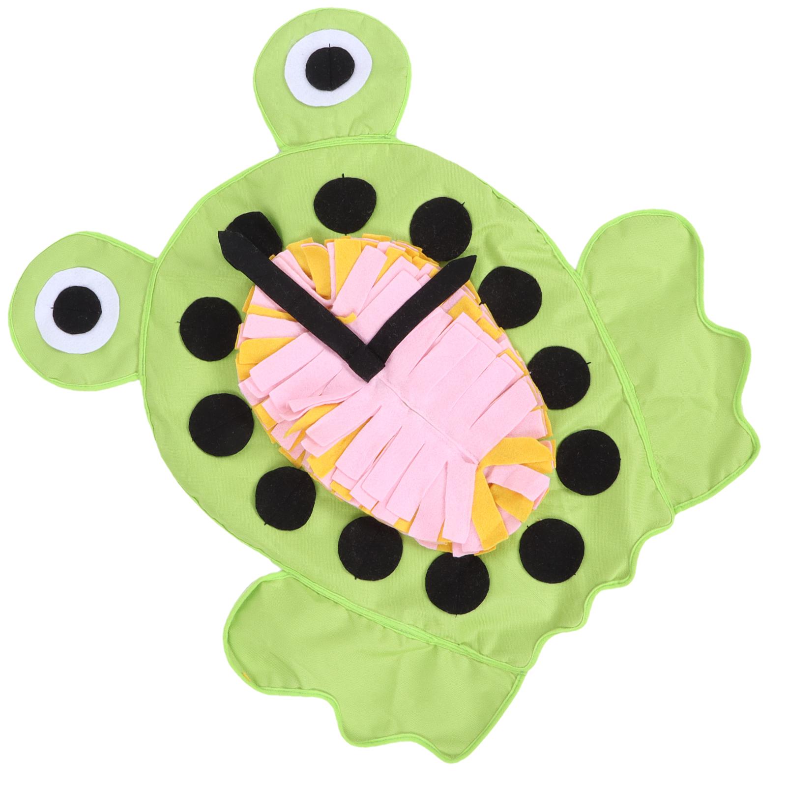 Нюхательный коврик для питомцев Развивает любопытство питомца Легко чистить Кормушка-нюхалка для питомцев(MSD02 Форма Лягушки )