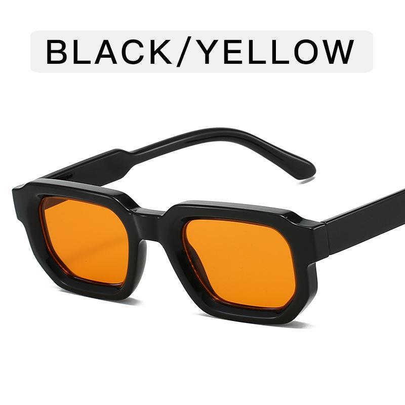 Retro Polygon Women's Sunglasses: Minimalist, High-End Square Frames