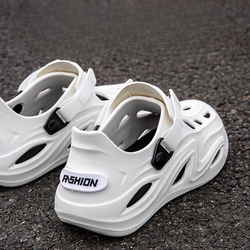 Hole Shoes Men's Summer Fishing Thick-soled Non-slip Outdoor Wear-resistant Beach Sandals Men