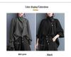 Dark Style Ruffle Neck Long Sleeve Casual Shirt