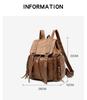 Fashi Rivets Backpacks for Women Shoulder Bags Soft Leather Daypack Luxury Travel Bag Large Capacity Schoolbag Female Bagpack