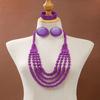 Ethnic Style Bohemia Necklace Set Colorful Geometric Beaded Necklace  Bridal Jewelry