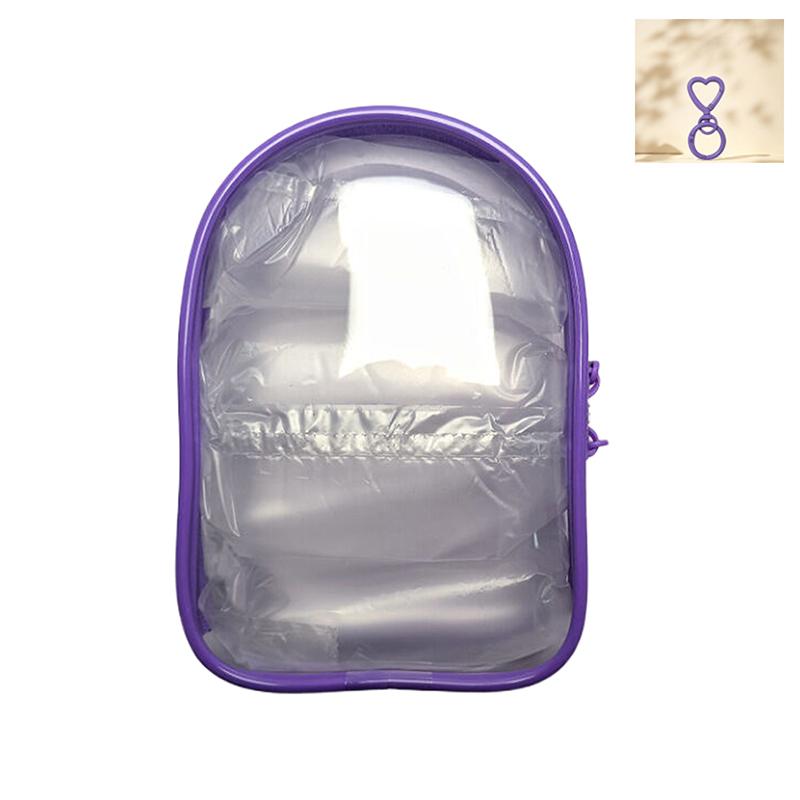 

Детская одежда Прозрачный пыленепроницаемый 15 см Защитный чехол, Сумка для прогулок Хранение Витрина фиолетовый