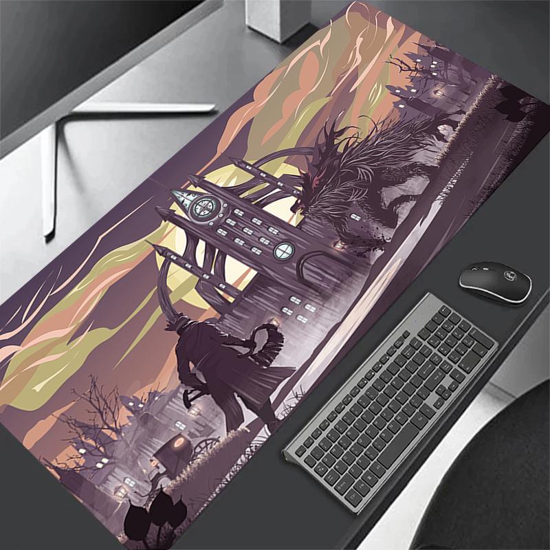XXL Computer Anime Bloodborne Gamer XL Desk Mat Large Size Gaming Mousepad PC Keyboard Carpet Overlock Table Mouse Pad x