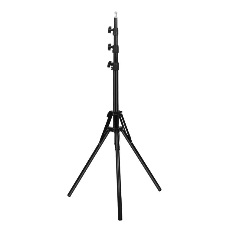 PULUZ Reverse Foldable 4 Sections 1.8m Height Tripod Mount Holder for Vlogging Video Light  Live Broadcast Kits(Black) чёрный
