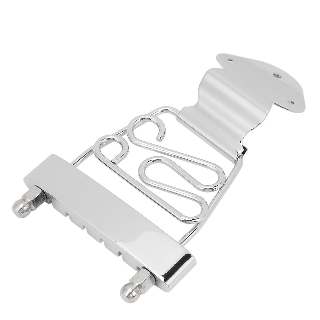 6 String Guitar Trapeze Tailpiece Metal Height Adjustable Guitar Trapeze Bridge Tailpiece for Replacement