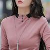 Slim Warm Long-sleeved T-shirt Mother's Base Shirt for Women In Autumnal and Winter