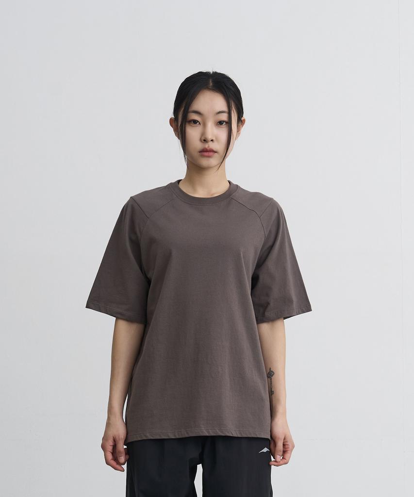 Goyoweeo Segment Cotton 1/2 T-Shirt (Khaki)