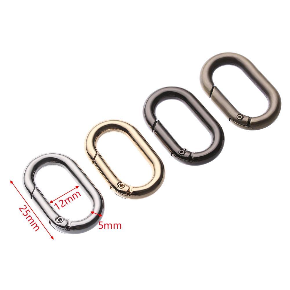 Camping Hiking Accessories Outdoor Carabiner Handbags Clips Spring Oval Rings Bag Belt Buckles