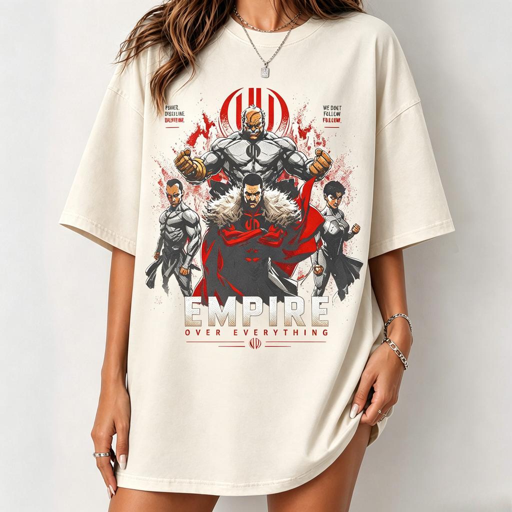Invincible Viltrum Empire Tshirt Omniunisex Thragg Retro Comic Print Oversized Vintage Tee Anime Streetwear Casual Tops