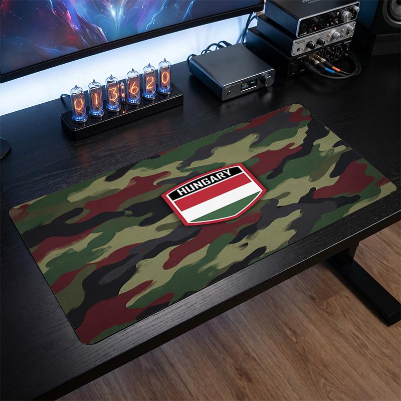 Hungary Football Crest Mouse Pad, Extended Non Slip Rubber Desk Mat for Gaming Office Laptop Fan Gift