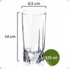 KADAX Glass For Drinks Literatka 6pcs. 325ml