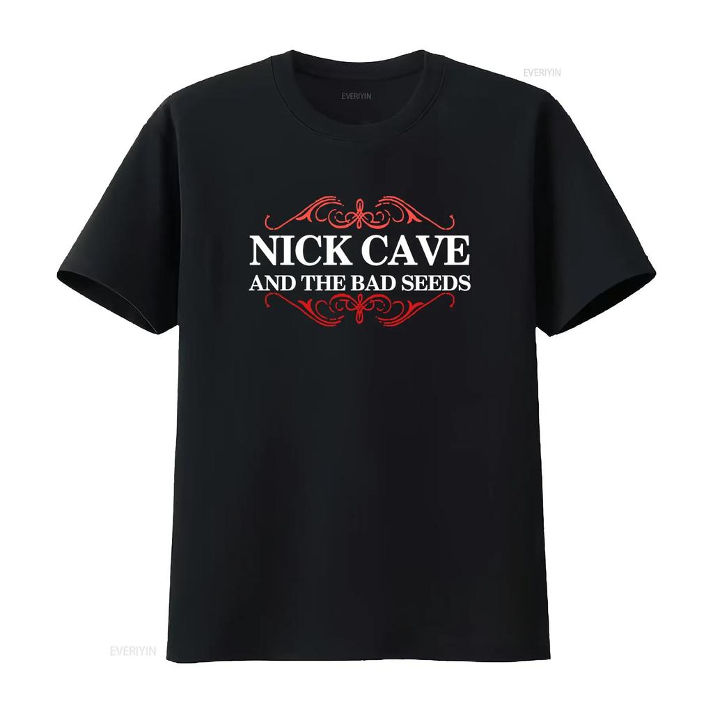 Nick Cave and the Bad Seeds Swirls Band Music T Shirt for Rock Fan graphic Top For Everyday We