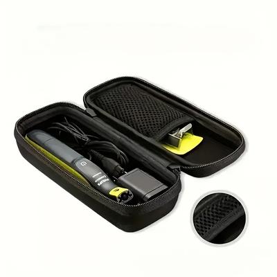 Shockproof Portable Electric Shaver Case Durable Travel Razor Carrying Bag,  Non-Battery Powered Shaving Accessories Storage