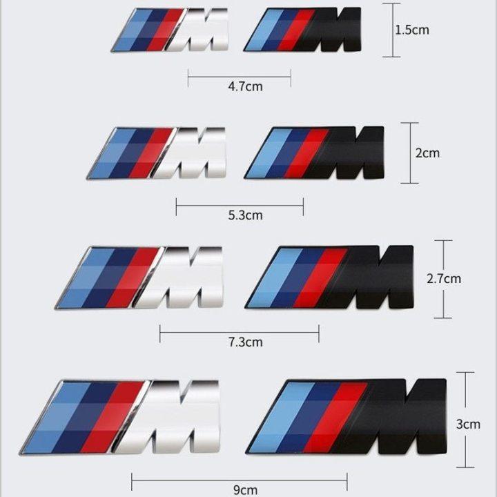 For BMW F10 ABS Car Fender Side Emblem Rear Trunk Badge M Logo Sticker For BMW M M3 M5 M6 X3 E46 E36 E34 X6 G20 G30 E90 F30 G20 Accessories