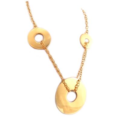 [Q7834] - Colar Designer 'Cleópatra' dourado - 5,5 cm