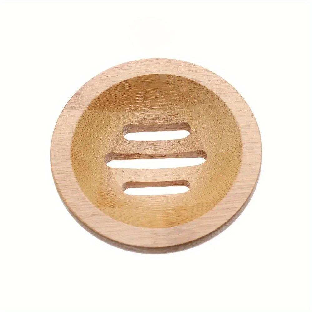 1 jabonera de madera para baño, escurridor de jabón, soporte para jabón de ducha, accesorios de cocina, contenedor de bambú