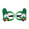 Patricks Day Glasses Shamrock Leprechaun Green Glasses Photo Props Decoration Adult Kids Costume Party Glasses