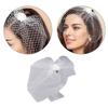 Medieval Rose&Face Veil Fascinator Hat Hairpin Bride Hair Clip Small Hat Hair Clip Punk Hair Clip for Wedding Party