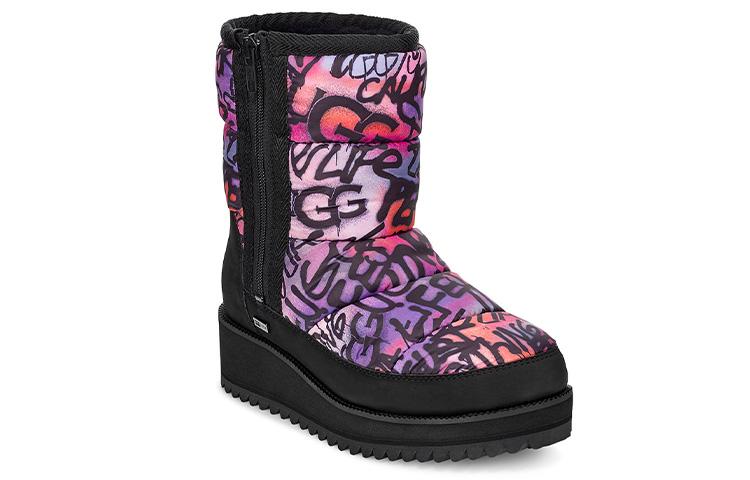 Women's Sneakers UGG Ridge Graffiti Pop Purple Black Women's