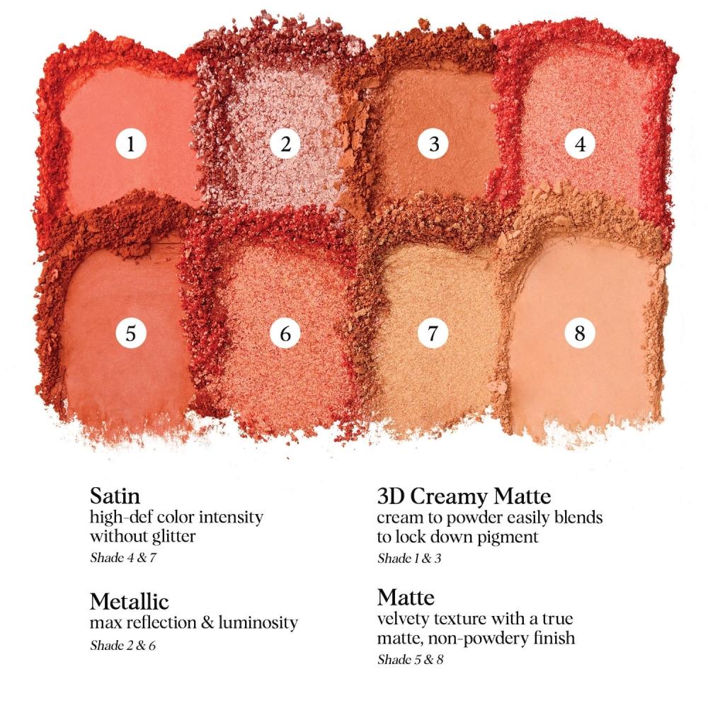 Hung Vanngo Beauty Color Story Lidschattenpalette 8 x 0,06 oz Orange