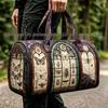 3D Gothic Buntglasdruck Halloween Sporttasche - Multifunktionale Reisetasche