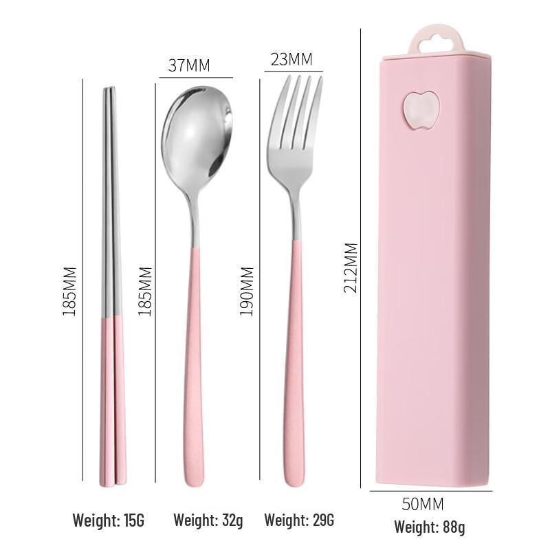 ZISIZ Portable 304 Stainless Steel Cutlery Set