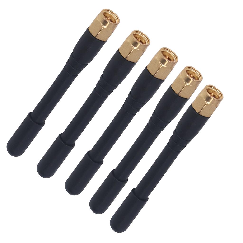 5PCS Signal Antenna Dual Frequency Omnidirectional Waterproof Antenna SMA Male 3DBi Gain
