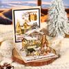 Winterlandschaft Stanz-PET-Klebeband: Ein schöner Tag, Winterwärme Serie, 6 malerische Designs