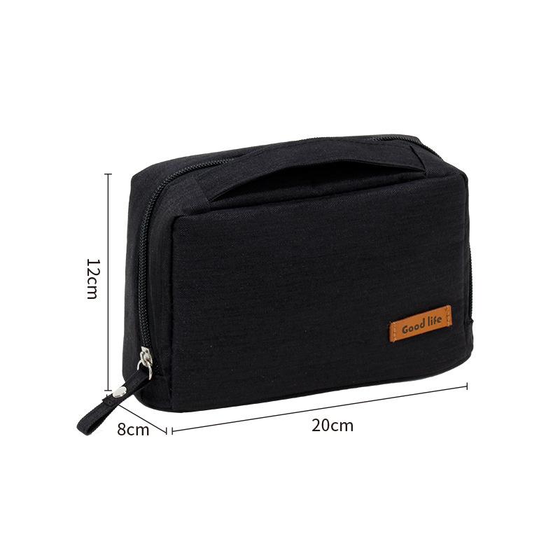 

Unisex Fashionable Portable Large Capacity Makeup Bag For Travel Pouch Washing Black