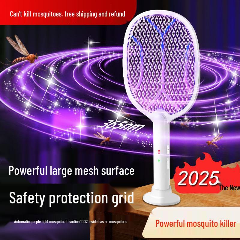 Rechargeable Electric Mosquito Swatter with Lithium Battery Mosquito Repellent - Fly Killer and Mosquito Killer.