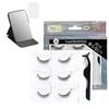 Glue-Free Eyelash Set Series Every Day Dana with Folding Mirror (Off-White) - Beginner-Friendly, No Glue Required, Volume Up, Time-Saving,
