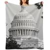 The Capitol Building Washington Throw Blanket Quilt Moving Custom Personalized Gift Blankets