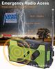 Multifunctional Solar Hand-Crank Emergency Radio with FM and Flashlight