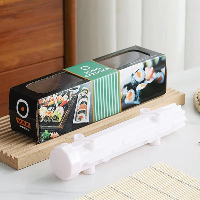 Striped Sushi Rocket Tube Mould Kitchen Household Diy Rice and Vegetable Roll Mould Convenient and Quick Mould Tool Set