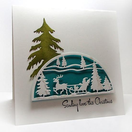 Christmas Tree Sleigh Metal Cutting Dies DIY Scrapbooking Paper Card Photo Craft