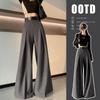Women High Waist Wide Leg Pants Women Spring Summer Solid Trouser Office Ladies Full Length Straight Suit Outwear Pants