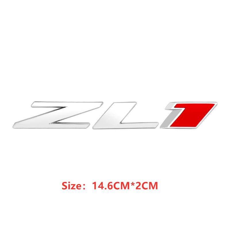 Metal ZL1 Grill Badge Car Rear Trunk Emblem ZL1 Decals Stickers Car Styling For Camaro Super Hornet Car Styling Auto Accessories