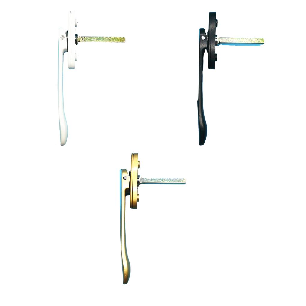 Folding Door Sword-Shaped Thin Handles Wide Compatibility Wide Application Security Casement Handle Gold