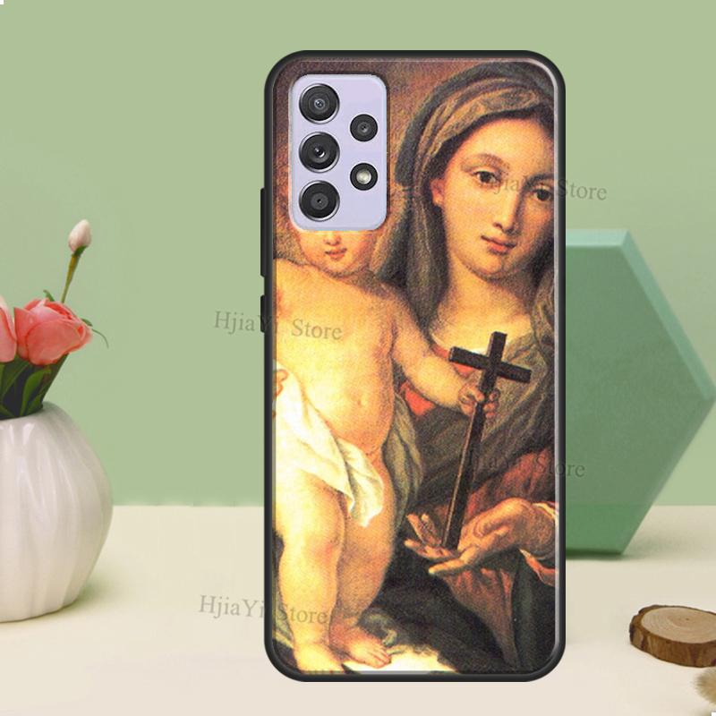 Virgin Mary of Hope Catholic Religious Art Case For Samsung A54 A34 A14 A51 A71 A12 A22 A32 A52 A72 A73 A33 A53 A13 Back Cover