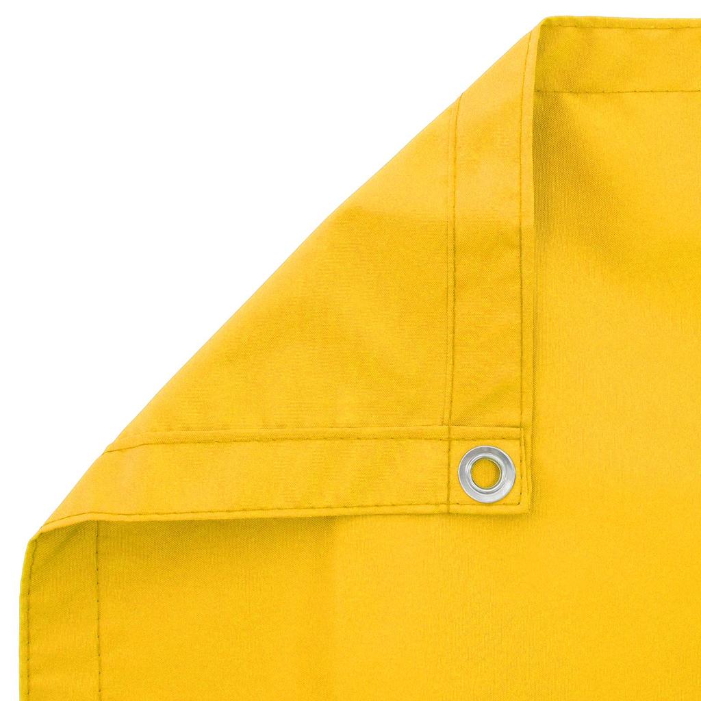 Balcony Privacy Screen 150 X 200 Cm Fabric with PU Coating Yellow