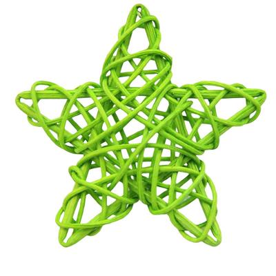 5X Lovely Rattan Star Ornaments Christmas Birthday Party Decorations 6CM
