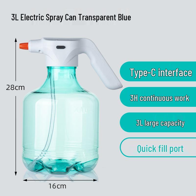 3L White Flower Pot Tray with Sprayer for Balcony Gardening and Disinfection