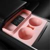 Silicone Water Cup Holder for Model3/Y Storage Box and Storage Tray Water Proof Material Center Console Cup Holder