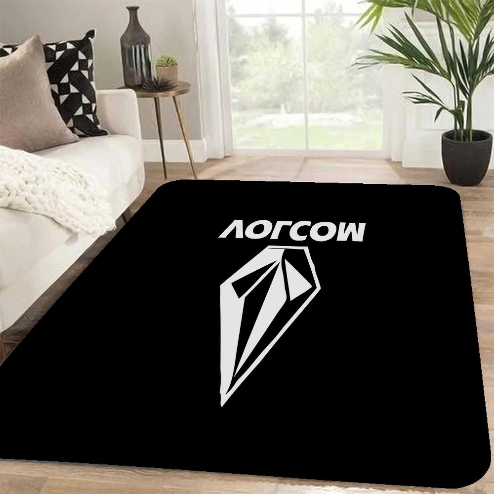 V-Volcom LOGO Lange Teppiche Nordischer Stil Schlafzimmer Wohnzimmer Fußmatte Zuhause Balkon Rutschfest Toilettenteppich