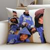 Bold BBROCKHAMPTONS Cushion Cover Breathable and Skinfriendly Linen Pillowcase Square Removable and Washable Cushion