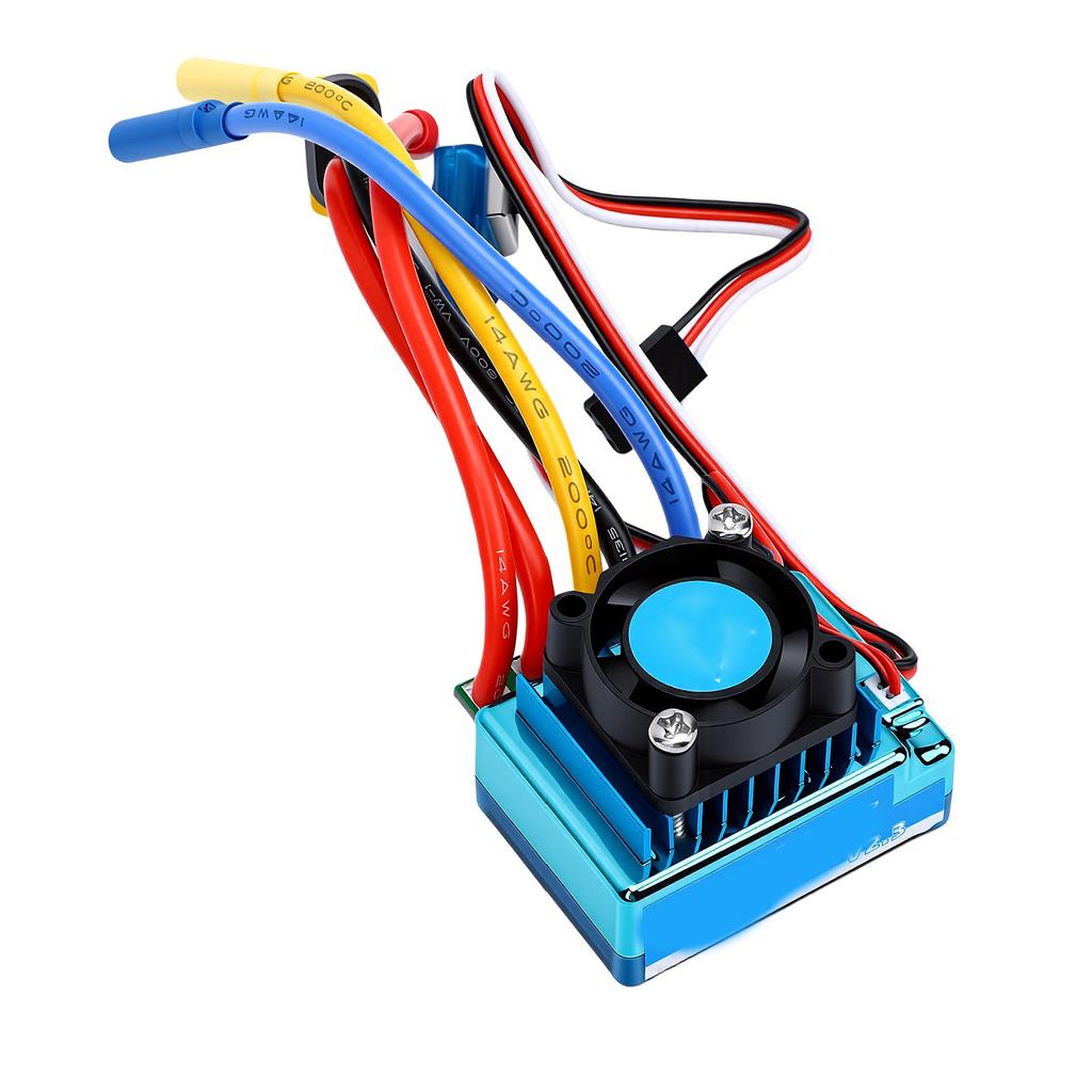 120A Brushless RC Car ESC Remote Control Car Electronic Speed Controller Overheating Protection with XT60 Plug 4.0mm