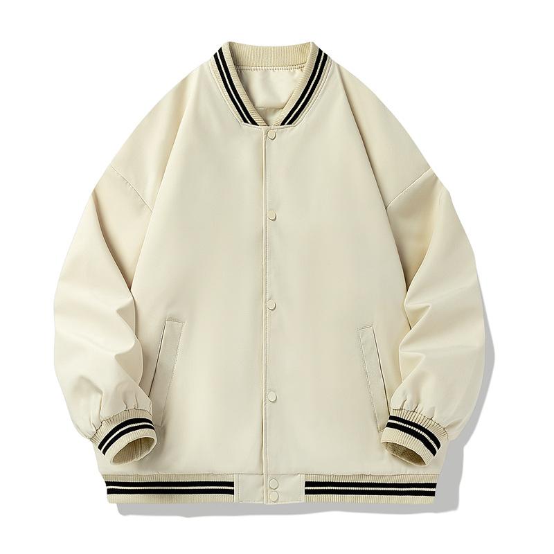 Autumn loose jacket men's coat men's baseball collar sports long-sleeved trench coat casual versatile casual simple