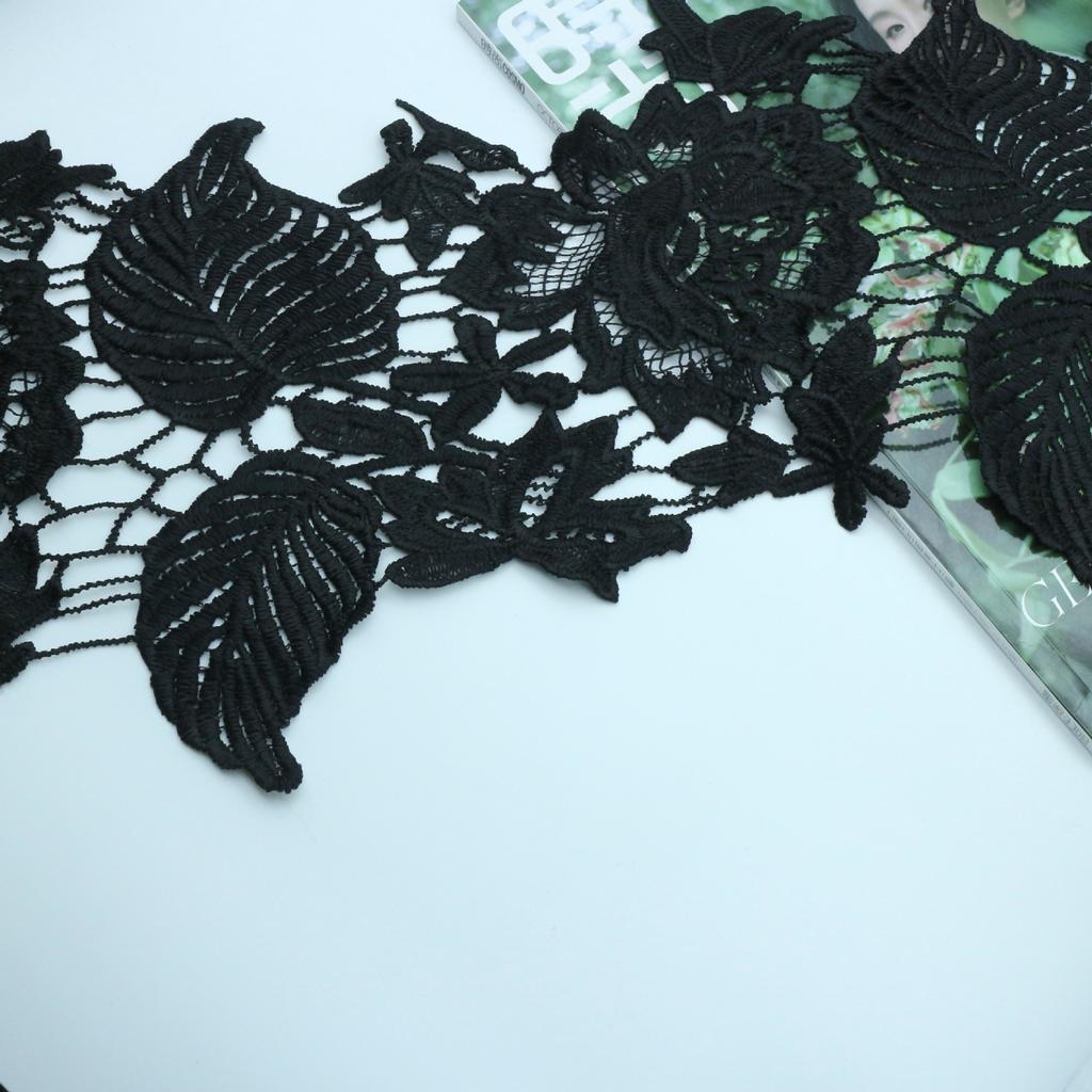 Milk Silk Water-Soluble Embroidery Lace Black Clothing Toys Accessories Handmade Diy